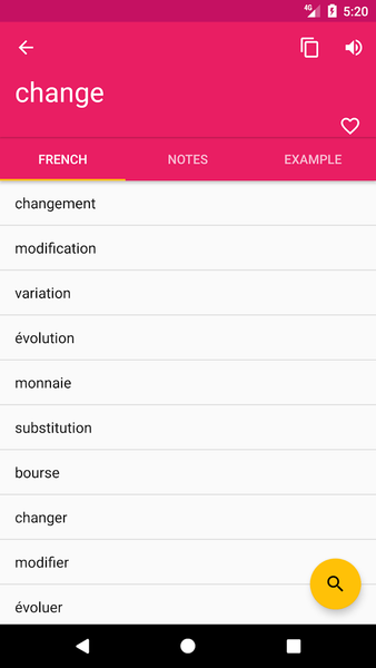 French English Dictionary - عکس برنامه موبایلی اندروید