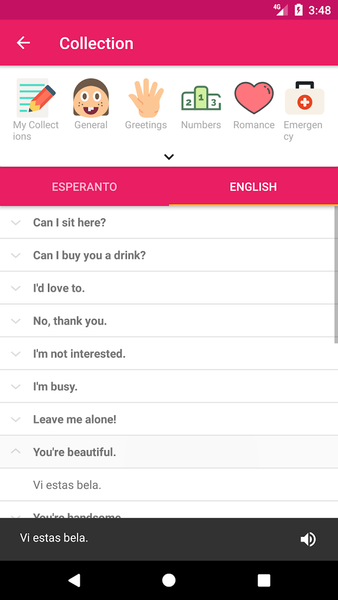 Esperanto English Dictionary - عکس برنامه موبایلی اندروید