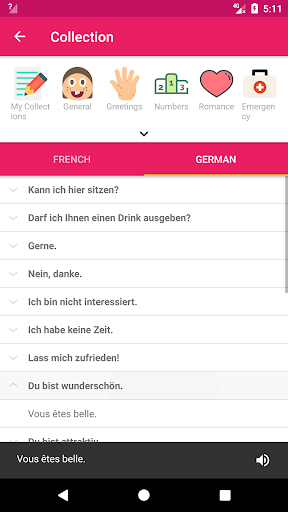 French German Dictionary - عکس برنامه موبایلی اندروید