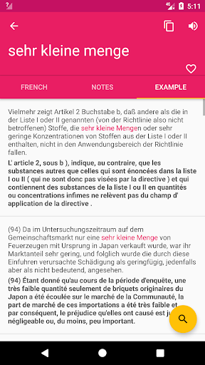 French German Dictionary - عکس برنامه موبایلی اندروید