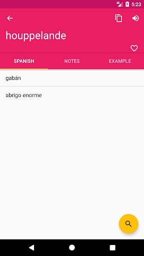 French Spanish Dictionary - عکس برنامه موبایلی اندروید