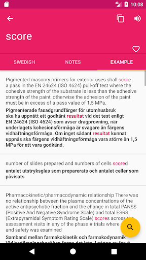 Swedish English Dictionary - عکس برنامه موبایلی اندروید
