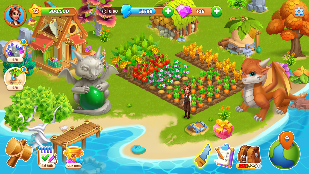 Dragon Farm: Island Adventure - عکس بازی موبایلی اندروید