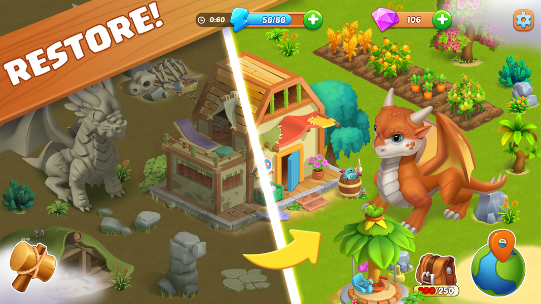 Dragon Farm: Island Adventure - عکس بازی موبایلی اندروید