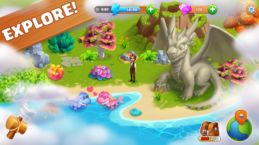 Dragon Farm: Island Adventure - Gameplay image of android game