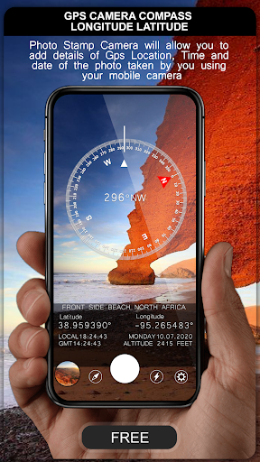 GPS Camera with latitude and longitude - عکس برنامه موبایلی اندروید