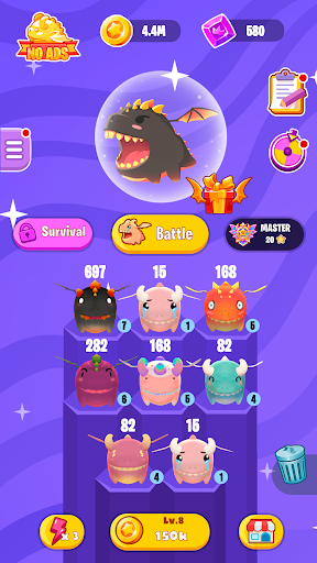 Dragon Wars io: Merge Dragons - عکس بازی موبایلی اندروید