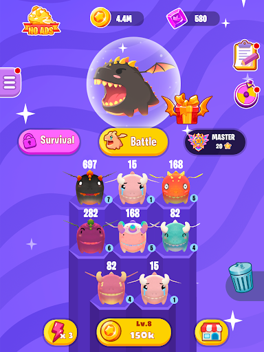 Dragon Wars io: Merge Dragons - عکس بازی موبایلی اندروید