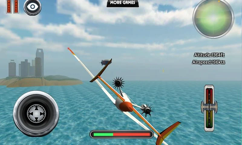 3D Flight Simulator: Skywhale - Gameplay image of android game