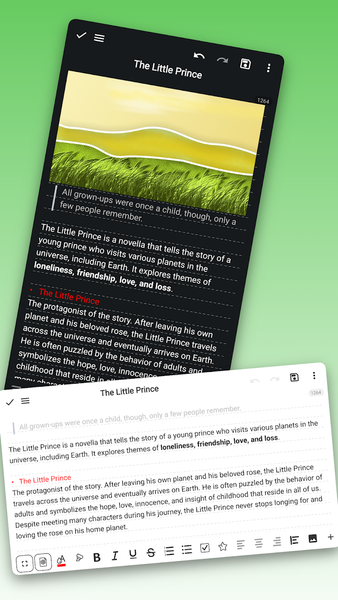 YesWriter - Writing, Notes - عکس برنامه موبایلی اندروید