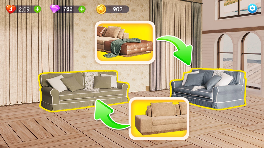 Makeover Dream: Tile Match - Gameplay image of android game