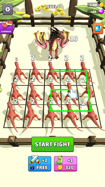 Dragons Merge: Battle games - Gameplay image of android game