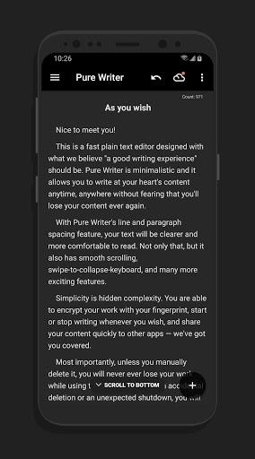 Pure Writer - Writing & Notes - Image screenshot of android app
