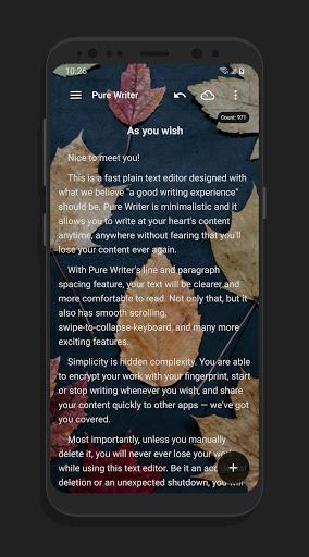 Pure Writer - Writing & Notes - Image screenshot of android app