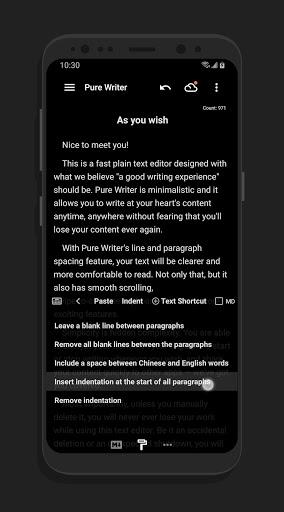 Pure Writer - Writing & Notes - Image screenshot of android app