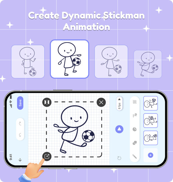 Draw Animation Maker: Stickman - عکس برنامه موبایلی اندروید