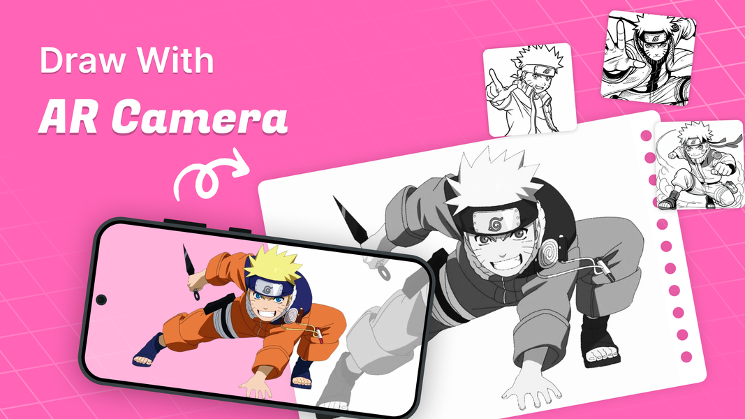 AR Drawing Anime: Sketch Anime - عکس برنامه موبایلی اندروید