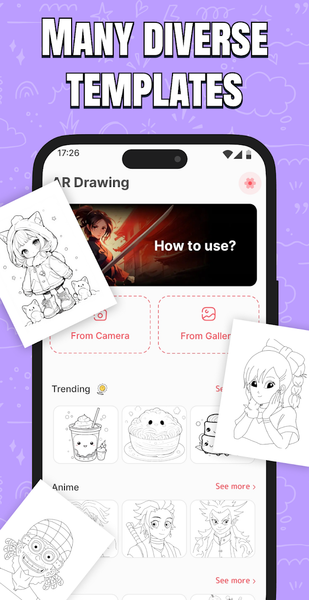 Draw Anime: Paint & Sketch Art - عکس برنامه موبایلی اندروید