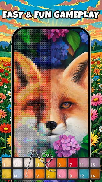 Cross Stitch - Color by Number - Image screenshot of android app