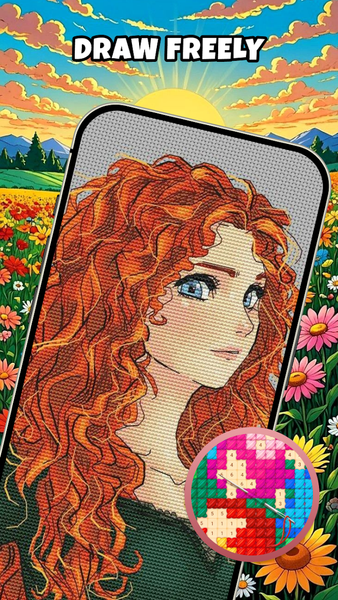 Cross Stitch - Color by Number - Image screenshot of android app