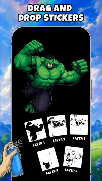 Layered Paint: Animation Maker - عکس برنامه موبایلی اندروید