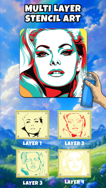 Layered Paint: Animation Maker - عکس برنامه موبایلی اندروید