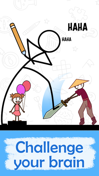 Draw to Save: Stickman Rescue - Gameplay image of android game