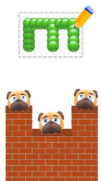 Draw 2 Break: Smash Evil Dog - Gameplay image of android game
