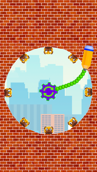 Draw 2 Break: Smash Evil Dog - Gameplay image of android game