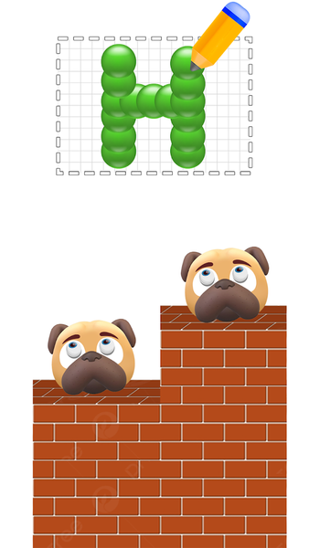 Draw 2 Break: Smash Evil Dog - Gameplay image of android game