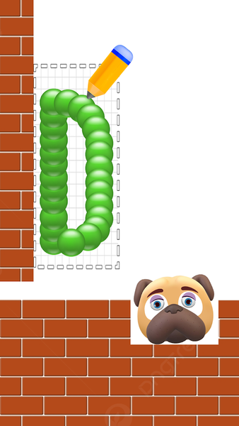 Draw 2 Break: Smash Evil Dog - Gameplay image of android game