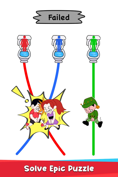 Toilet Rush Race: Draw Puzzle - عکس بازی موبایلی اندروید