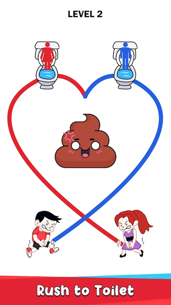 Toilet Rush Race: Draw Puzzle - عکس بازی موبایلی اندروید