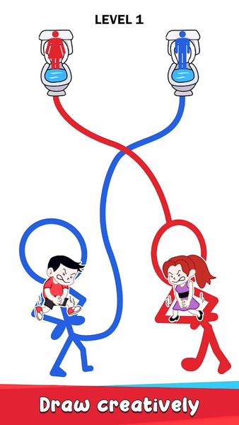 Toilet Rush Race: Draw Puzzle - عکس بازی موبایلی اندروید