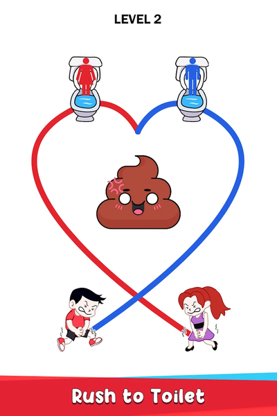 Toilet Rush Race: Draw Puzzle - عکس بازی موبایلی اندروید