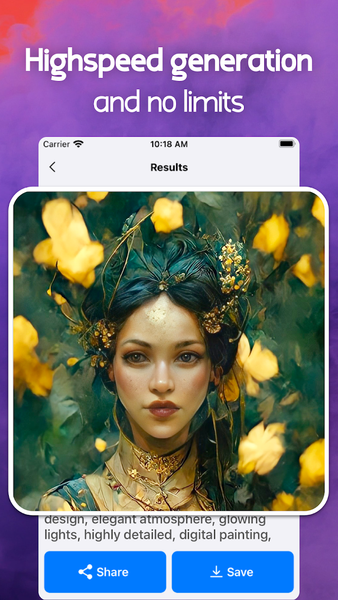 AI Generated Art Generator - عکس برنامه موبایلی اندروید