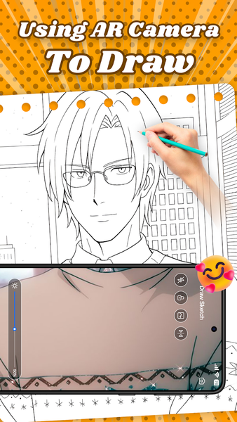 AR Anime Sketchbook Tracing - Image screenshot of android app