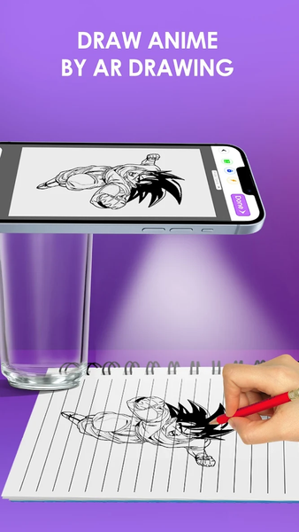 Draw Anime Sketch : AR Drawing - عکس برنامه موبایلی اندروید