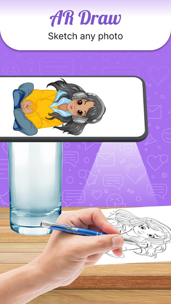 Draw Anime Sketch : AR Drawing - عکس برنامه موبایلی اندروید