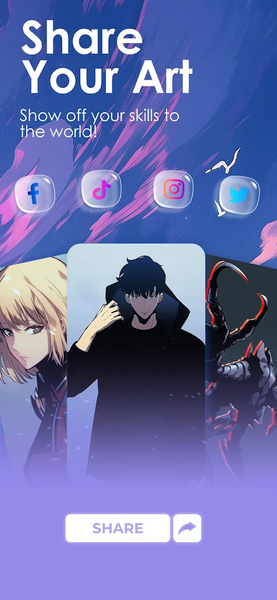 Draw Anime: AR Sketch & Trace - عکس برنامه موبایلی اندروید