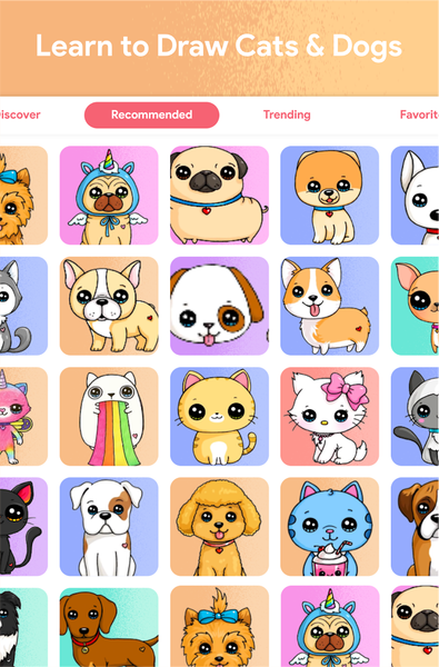 DrawCutie - Draw Cute Girls - Image screenshot of android app