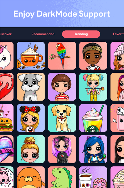 DrawCutie - Draw Cute Girls - Image screenshot of android app