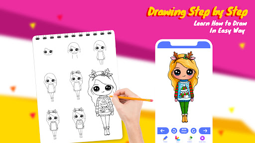 How to Draw Cute Girls  Drawing Girl Step by Step for Android