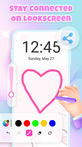 Drawpal - Lockscreen Drawing - Image screenshot of android app