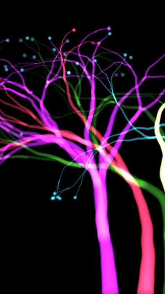 Draw art of plasma trees color - Image screenshot of android app