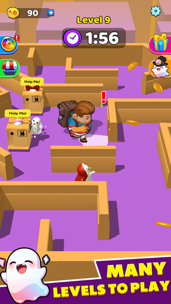 Ghost Escape Peek & Play - Gameplay image of android game