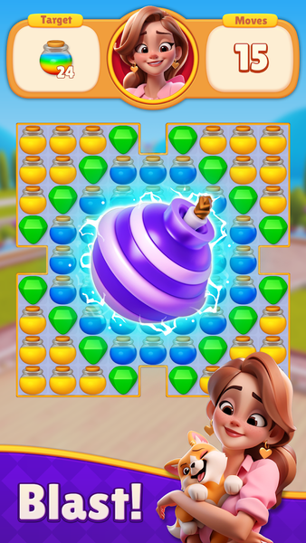 Dream Mania - Match 3 Games - Gameplay image of android game