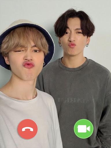 Bts Fake call - Bts Video Call - عکس برنامه موبایلی اندروید