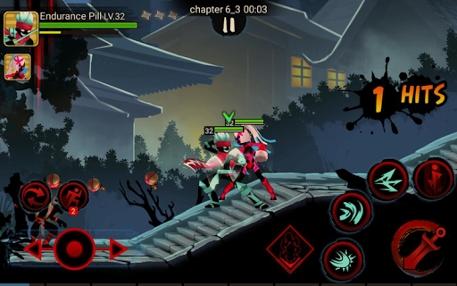 Stickman Ninja Legends Shadow Fighter Revenger War - Gameplay image of android game