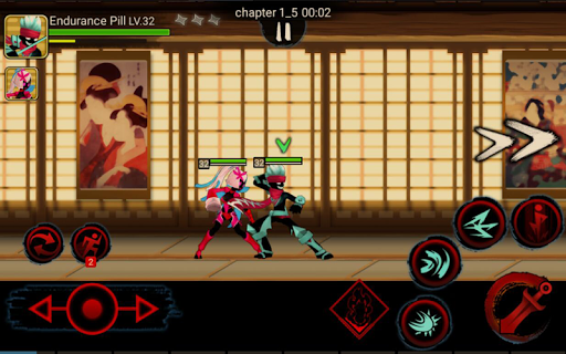 Stickman Ninja Legends Shadow Fighter Revenger War - Gameplay image of android game